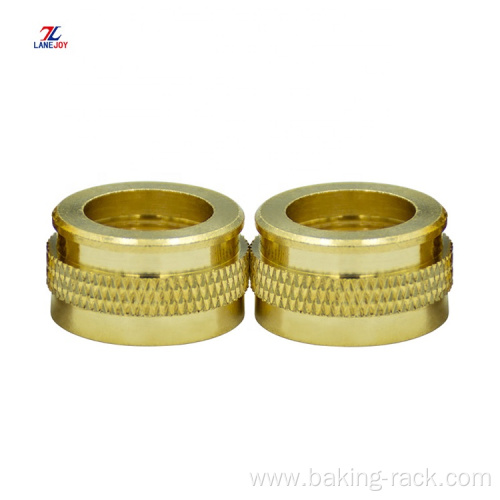 CNC knurled brass insert nut